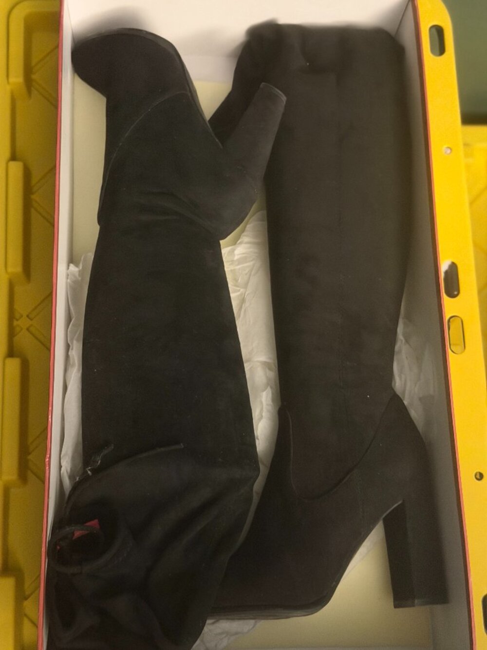 Catherine Malandrino Black Suede Over the Knee Boots 7